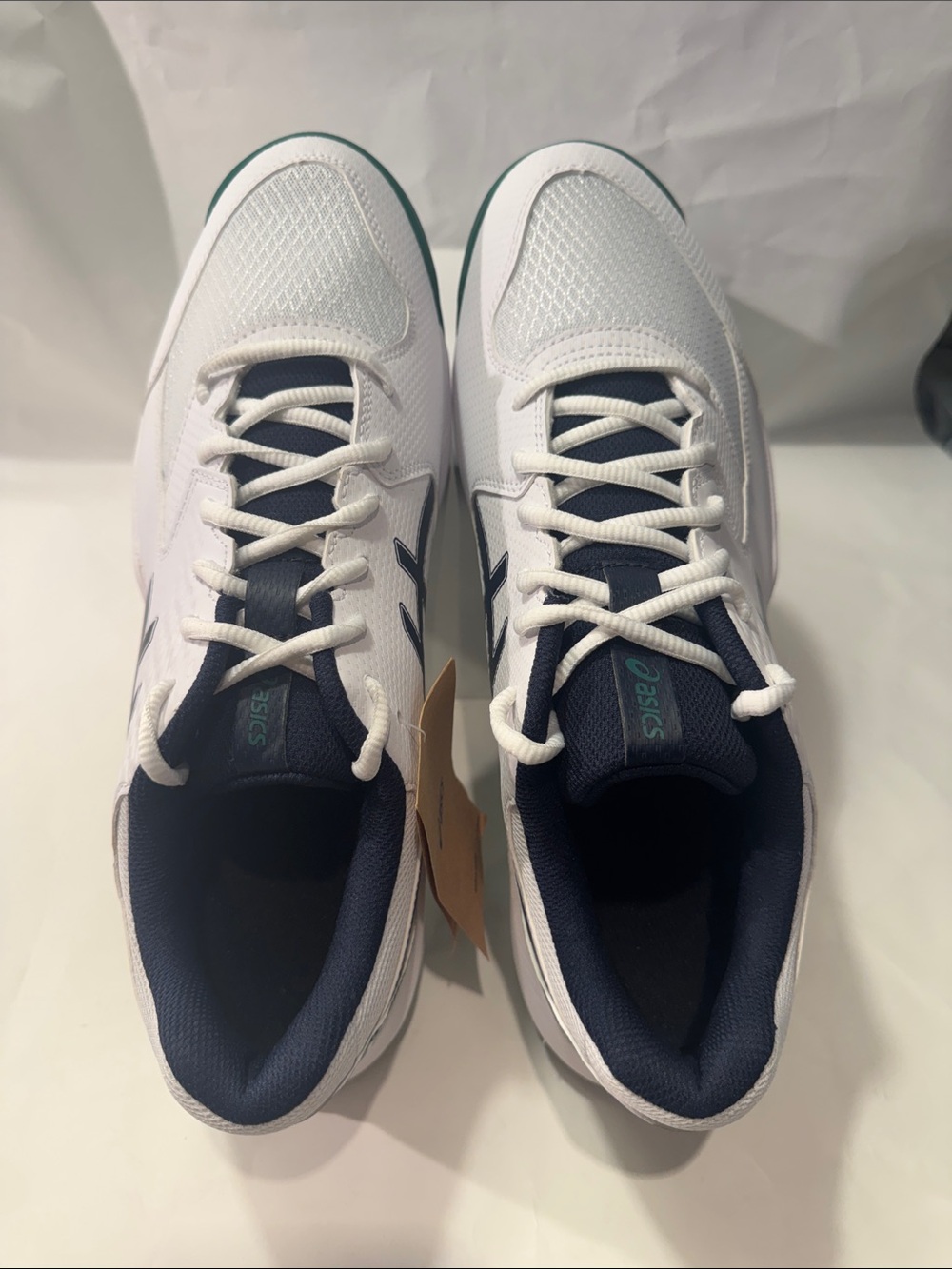 ASICS GEL-Dedicate 8 Wide Men’s 11.5 Tennis Shoes White Green NWT $80 - Picture 6 of 6